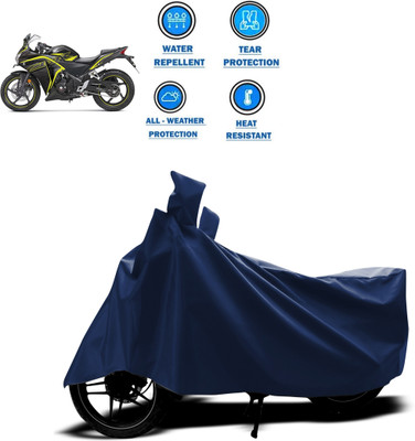 GOSHIV-car and bike accessories Two Wheeler Cover for Honda(CBR 250R, Blue)