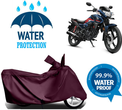 Mdstar Waterproof Two Wheeler Cover for Honda(SP 125, Maroon)