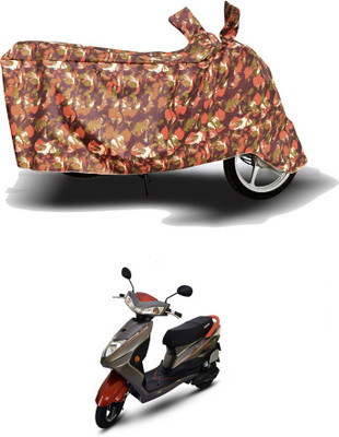 SK AUTO Two Wheeler Cover for Okinawa(Ridge Plus, Red)
