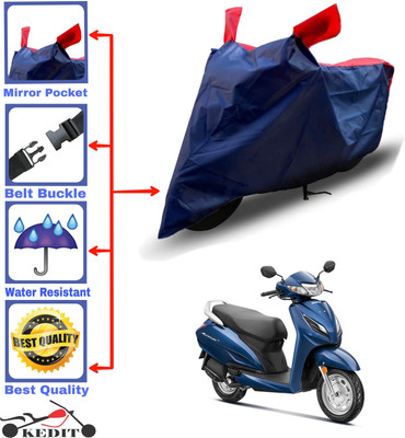 SK AUTO Two Wheeler Cover for Honda(Activa 4G, Red, Blue)