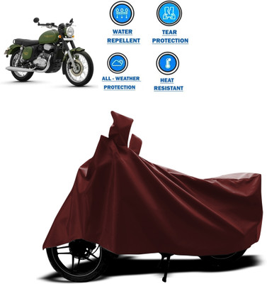 PAGORA Waterproof Two Wheeler Cover for JAWA(42 BS6, Maroon)