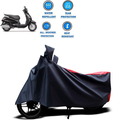 CODOKI Two Wheeler Cover for Suzuki(Access, Red)