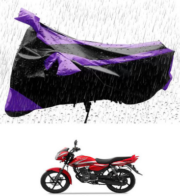 RONISH Waterproof Two Wheeler Cover for TVS(Phoenix 125, Purple, Black)