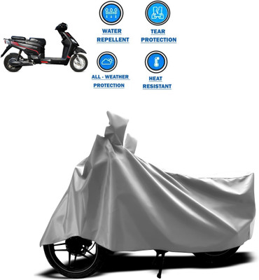 PAGORA Two Wheeler Cover for Hero(Electric NYX, Silver)