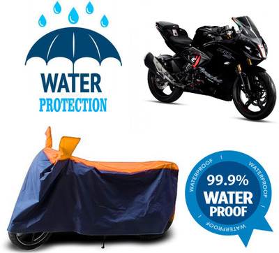 Mdstar Waterproof Two Wheeler Cover for TVS(Apache RTR 310, Multicolor)
