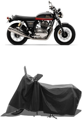 SUGASHRI Waterproof Two Wheeler Cover for Royal Enfield(Enticer, Grey, Black)