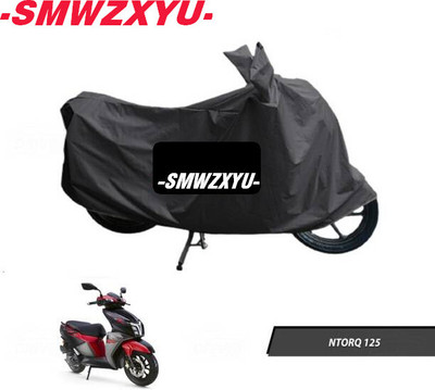 SK AUTO Waterproof Two Wheeler Cover for TVS(Ntorq 125, Black)