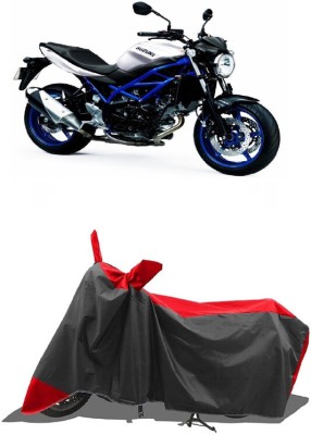 SUGASHRI Waterproof Two Wheeler Cover for Suzuki(SV650, Red, Black)