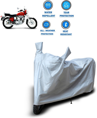 CODOKI Two Wheeler Cover for Royal Enfield(Electra 5S, Silver)