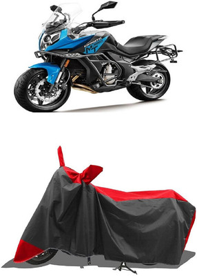 SUGASHRI Waterproof Two Wheeler Cover for CFMoto(650 NK BS6, Red, Black)