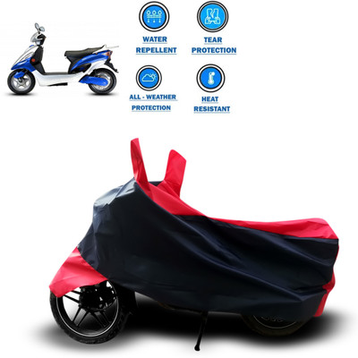 GOSHIV-car and bike accessories Two Wheeler Cover for Hero(Electric Maxi, Red)