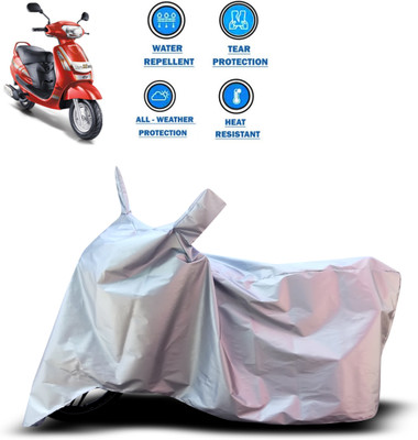 PAGORA Two Wheeler Cover for Mahindra(Duro DZ, Silver)