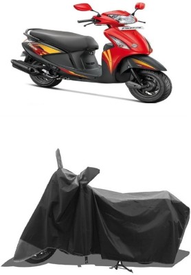 SUGASHRI Waterproof Two Wheeler Cover for Hero(Pleasure, Grey, Black)