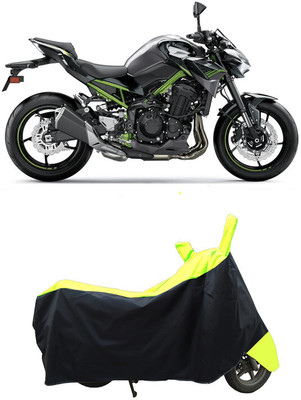 Coxtor Waterproof Two Wheeler Cover for Kawasaki(Z900 BS6, Yellow)