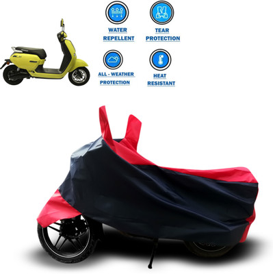 CODOKI Two Wheeler Cover for Okinawa(Lite, Red)