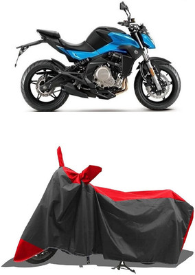 SUGASHRI Waterproof Two Wheeler Cover for CFMoto(650 NK, Red, Black)