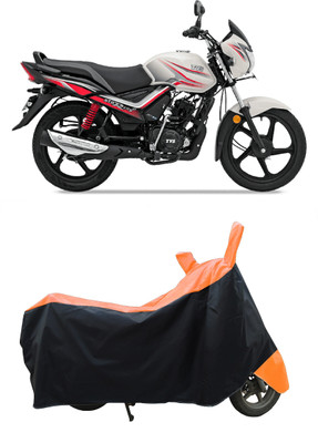 Coxtor Waterproof Two Wheeler Cover for TVS(Star City Plus BS6, Orange)