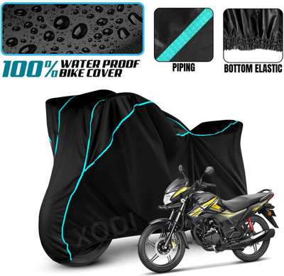 xodi Waterproof Two Wheeler Cover for Honda(CB Unicorn, Black, Blue)