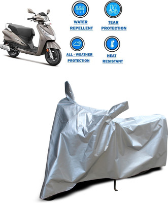 CODOKI Two Wheeler Cover for Hero(Destini 125, Silver)