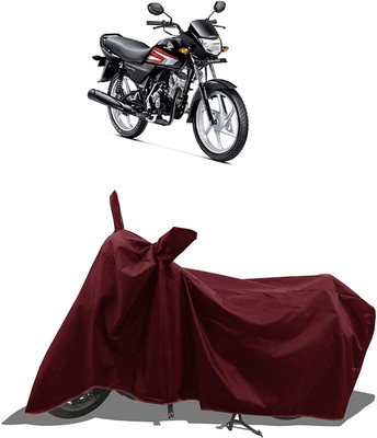 SK AUTO Waterproof Two Wheeler Cover for Hero(CD deluxe, Maroon)