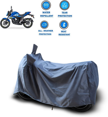 GOSHIV-car and bike accessories Waterproof Two Wheeler Cover for Suzuki(Gixxer, Grey)