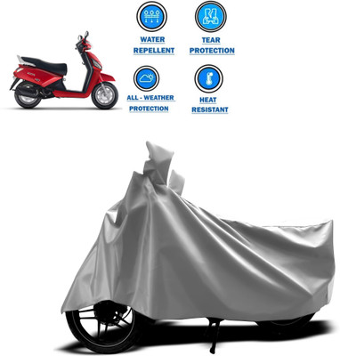 CODOKI Two Wheeler Cover for Mahindra(Gusto, Silver)