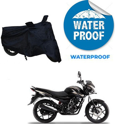 SK AUTO Waterproof Two Wheeler Cover for Bajaj(Discover 150 s, Black)