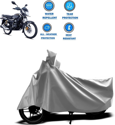PAGORA Two Wheeler Cover for Bajaj(Platina 110 H-Gear, Silver)