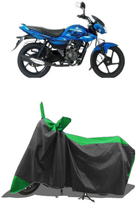 SUGASHRI Waterproof Two Wheeler Cover for Bajaj(XCD 125cc, Green, Black)