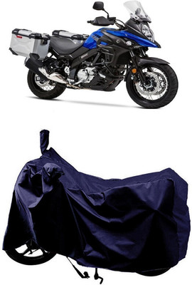 SUGASHRI Waterproof Two Wheeler Cover for Suzuki(V Strom 650, Blue)