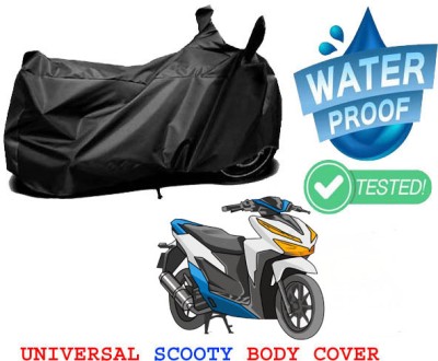 Mobidezire Waterproof Two Wheeler Cover for Vespa(Vespa VXL 125, Black)