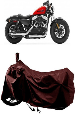 SUGASHRI Waterproof Two Wheeler Cover for Harley Davidson(Forty Eight, Maroon)