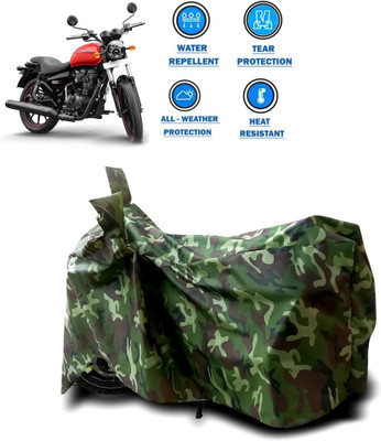CODOKI Two Wheeler Cover for Royal Enfield(Thunderbird 350, Green)