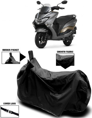 MMSSTAR Waterproof Two Wheeler Cover for Suzuki(Burgman Street 125, Black)
