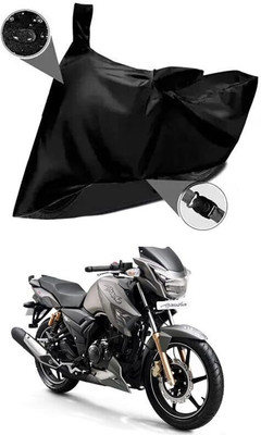 SK AUTO Two Wheeler Cover for TVS(Apache RTR 180, Black)