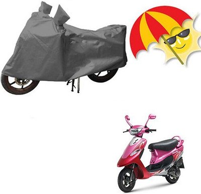 MMSSTAR Waterproof Two Wheeler Cover for TVS(Scooty Streak, Grey)