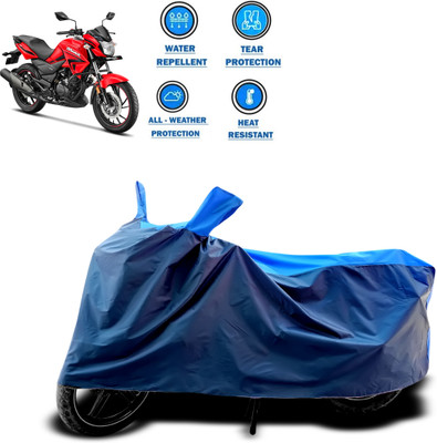 CODOKI Two Wheeler Cover for Hero(Hunk, Blue)