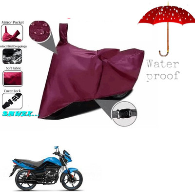 SK AUTO Waterproof Two Wheeler Cover for Hero(Splendor Plus, Maroon)