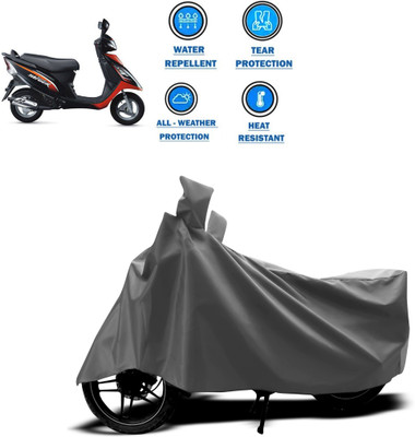 CODOKI Two Wheeler Cover for TVS(Scooty Streak, Grey)