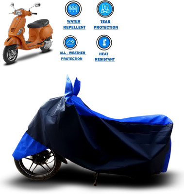 CODOKI Two Wheeler Cover for Piaggio(Vespa SXL 125, Blue)