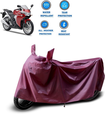 PAGORA Waterproof Two Wheeler Cover for Honda(CBR 150R, Maroon)
