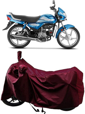 SK AUTO Waterproof Two Wheeler Cover for Hero(CD deluxe, Maroon)