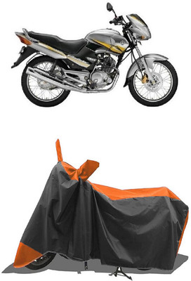 SUGASHRI Waterproof Two Wheeler Cover for Yamaha(Gladiator Graffitti, Orange, Black)