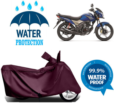 Mdstar Waterproof Two Wheeler Cover for Honda(CB Shine SP, Maroon)