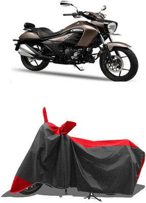 SUGASHRI Waterproof Two Wheeler Cover for Suzuki(Intruder 250, Red, Black)