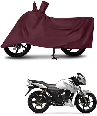 SK AUTO Two Wheeler Cover for TVS(Apache RTR 180, Maroon)