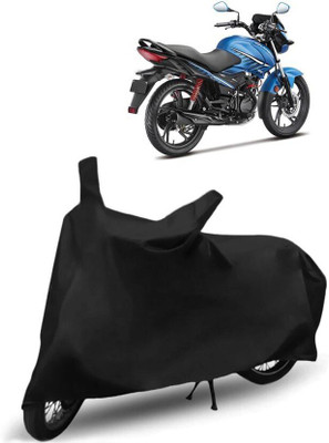 DeepShakshi AUTOMOTIVE Waterproof Two Wheeler Cover for Hero(Glamour FI, Black)