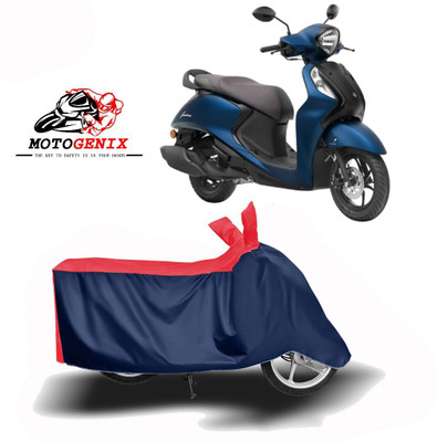 MOTOGENIX Two Wheeler Cover for Yamaha(Fascino 125 FI, Red, Blue)