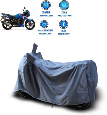 PAGORA Waterproof Two Wheeler Cover for TVS(Apache RTR 180, Grey)