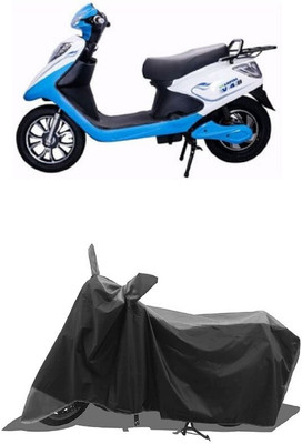 SUGASHRI Waterproof Two Wheeler Cover for Ampere(V 48 BS6, Grey, Black)